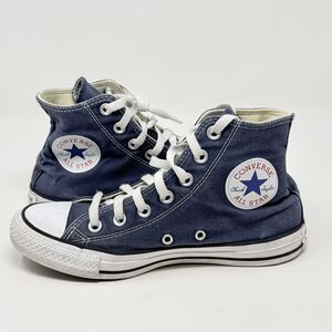 Converse All Star Chuck Taylor Sneakers Womens 7 Blue Canvas High Top Shoes